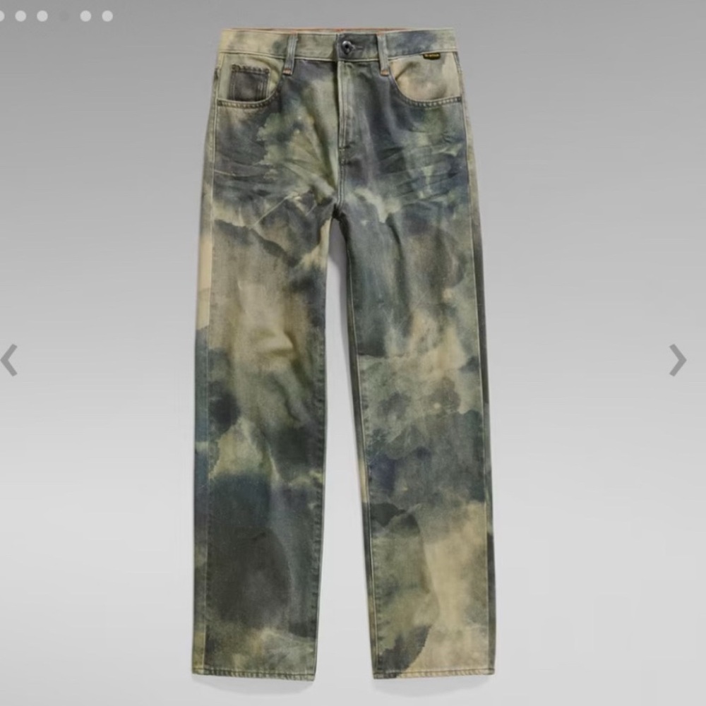 G-Star RAW Camouflage Viktoria High Straight Leg Jeans Size 31